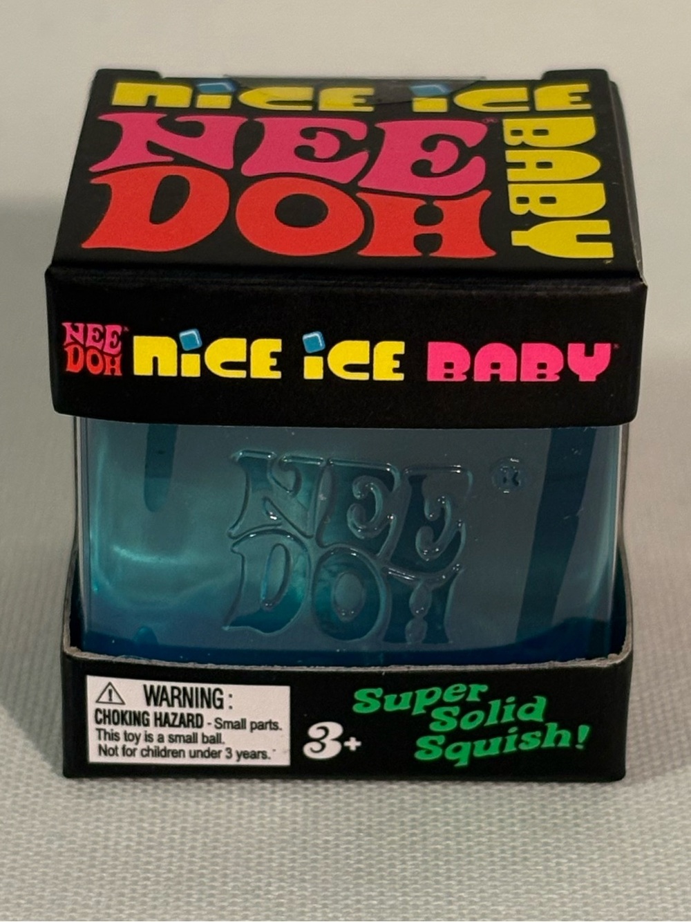 💙 [BRAND NEW] NEE DOH NICE CUBE SUPER SOLID SQUISH! BLUE VIRAL SQUISHY TOY 💙